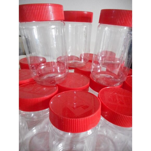 JIF Other - 20 15.5 oz Clear Empty Storage Plastic Peanut Butter Jars with screw on covers